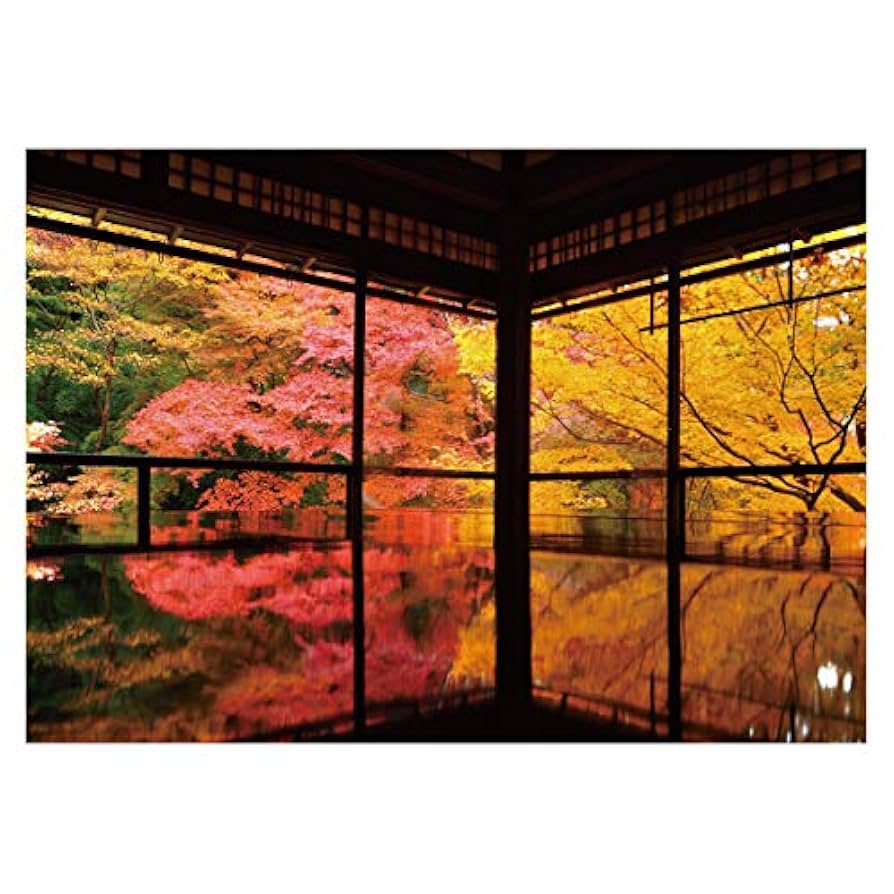 油絵・風景画　京都　瑠璃光院　紅葉 無量寿山光明寺 京都本院 瑠璃光院
